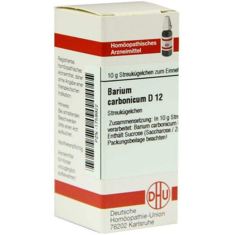 Dhu Barium Carbonicum D12 10 G Globuli
