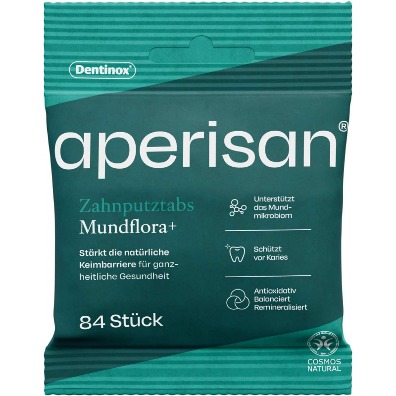 Aperisan Zahnputztabs Mundflora+ 84 Stück
