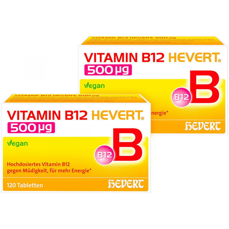 Vitamin B12 Hevert 500 µg 2 x 120 Tabletten