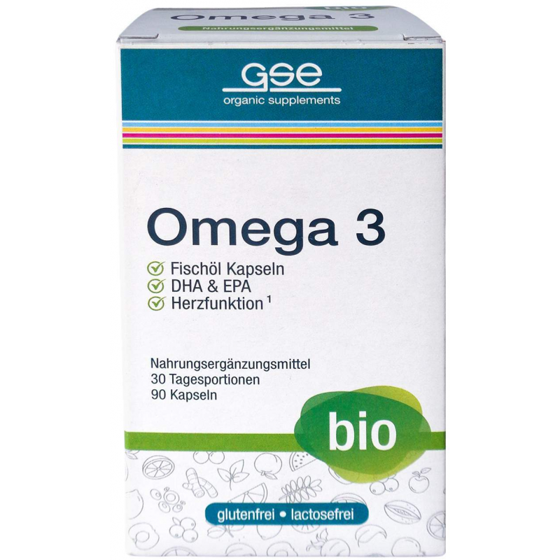 Gse Bio Omega-3 Fischöl Kapseln 90 Stück
