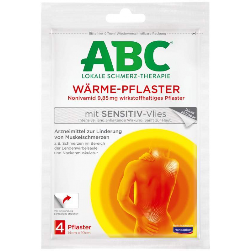 Hansaplast Med ABC Wärme-Pflaster sensitiv 4 Stück