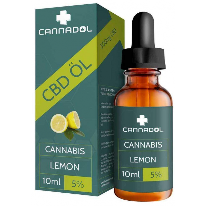 CBD 5% Bio Cannadol Hanfextrakt Lemon 10 ml Tropfen