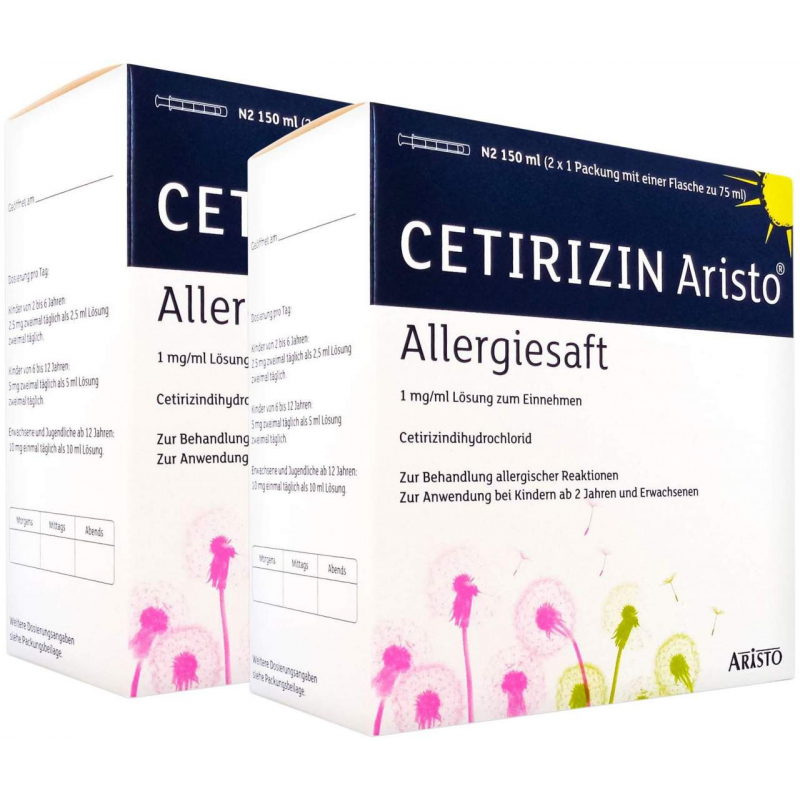 Cetirizin Aristo Allergiesaft 2 x 150 ml