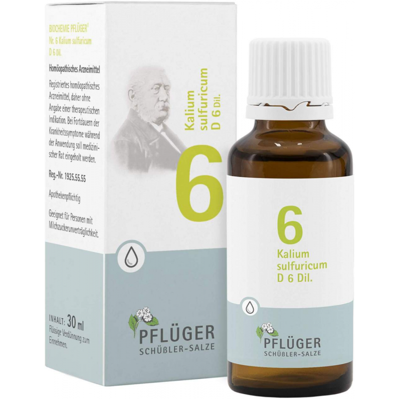 Biochemie Pflüger 6 Kalium Sulfuricum D6 30 ml Tropfen