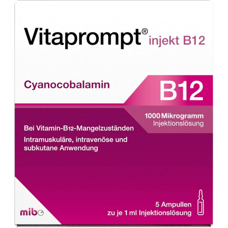 Vitaprompt injekt B12 1000 Mikrogramm 5 Ampullen