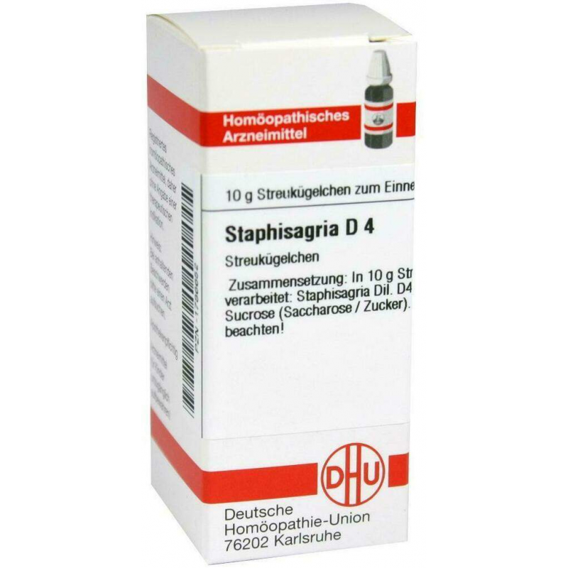 Dhu Staphisagria D4 10 G Globuli
