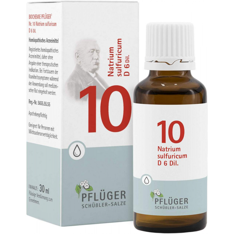 Biochemie Pflüger 10 Natrium Sulfuricum D6 30 ml Tropfen