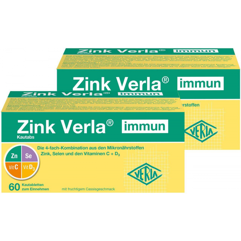 Zink Verla immun 2 x 60 Kautabs