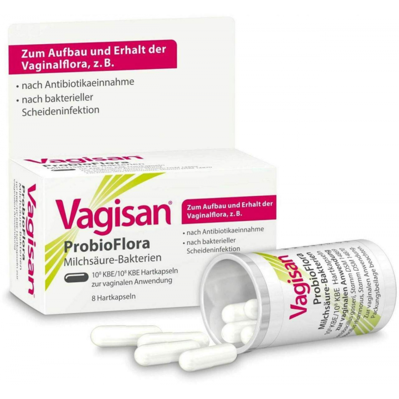 Vagisan ProbioFlora Milchsäure-Bakterien 8 Hartkapseln
