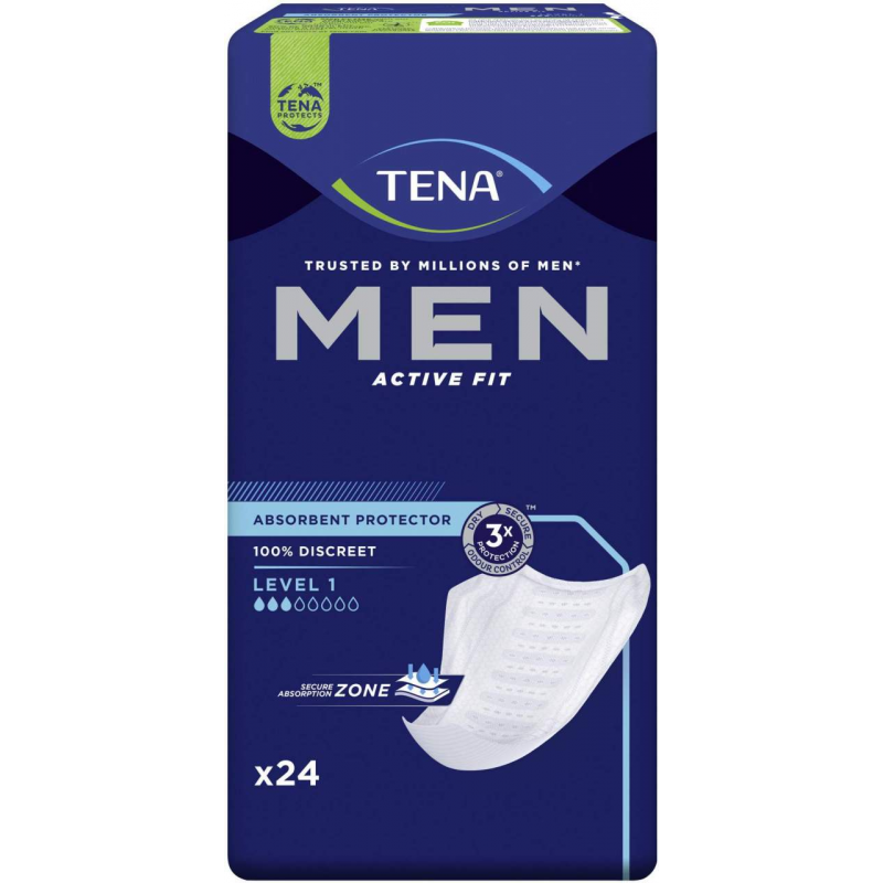 Tena Men Active Fit Level 1 Inkontinenz Einlagen 24 Stück