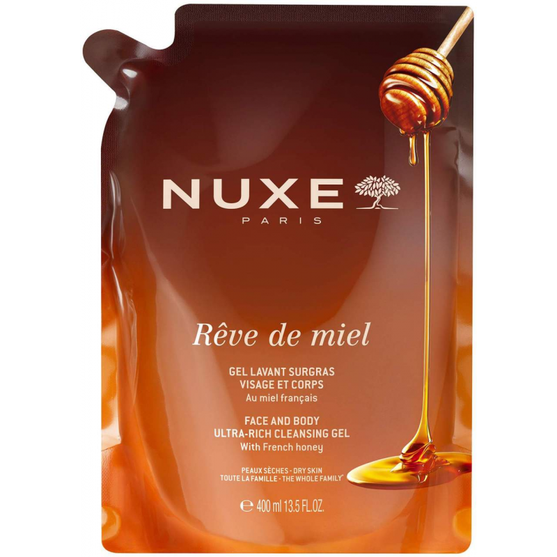 NUXE Reve de Miel rückfett.Reinigungsgel Refill 400 mml