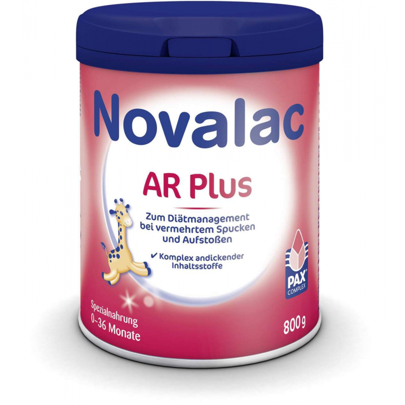 Novalac AR Plus Nahrung 800 g Pulver bei vermehrtem Spucken und Aufstoßen 0-36 Monate