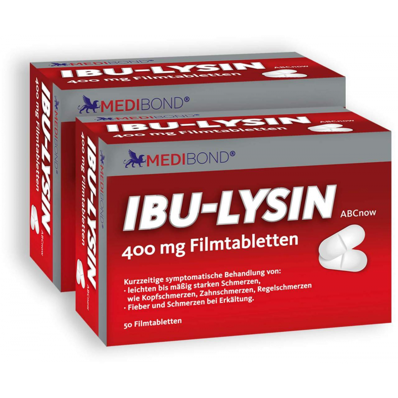 Ibu Lysin Medibond 400 mg 2 x 50 Filmtabletten