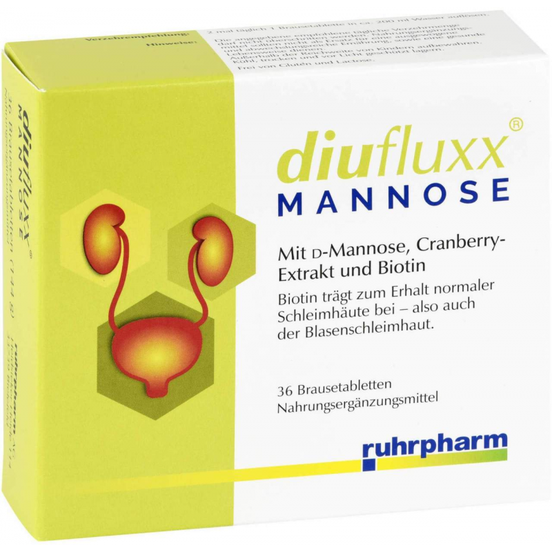 Diufluxx Mannose Brausetabletten 36 Stk