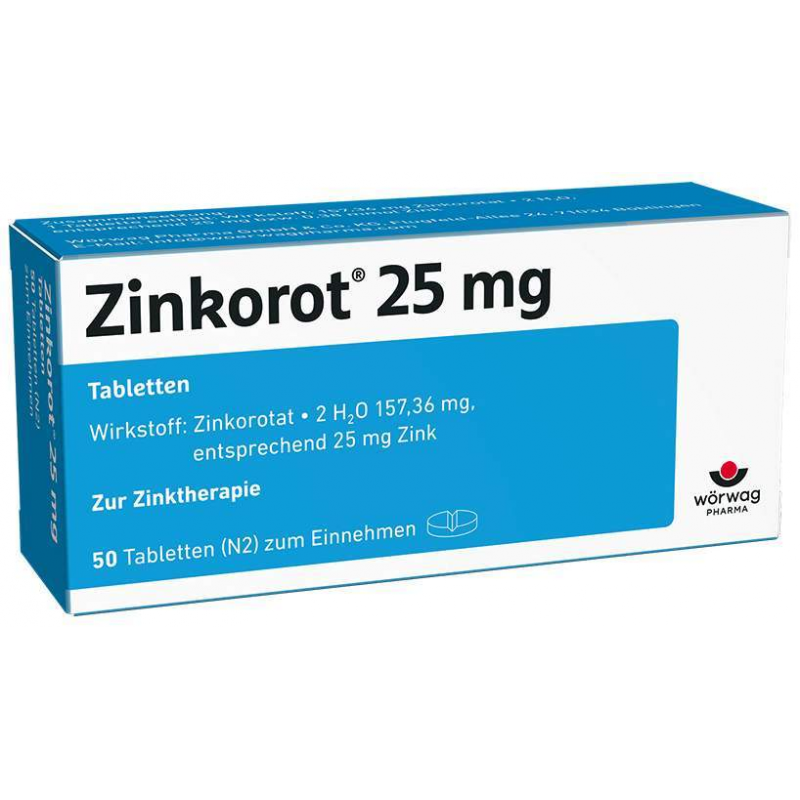 Zinkorot 25 mg 50 Tabletten