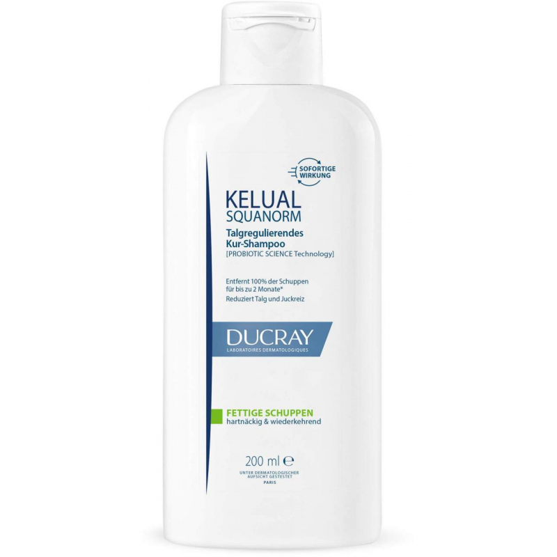 Ducray Kelual Squanorm fettige Schuppen 200 ml Shampoo