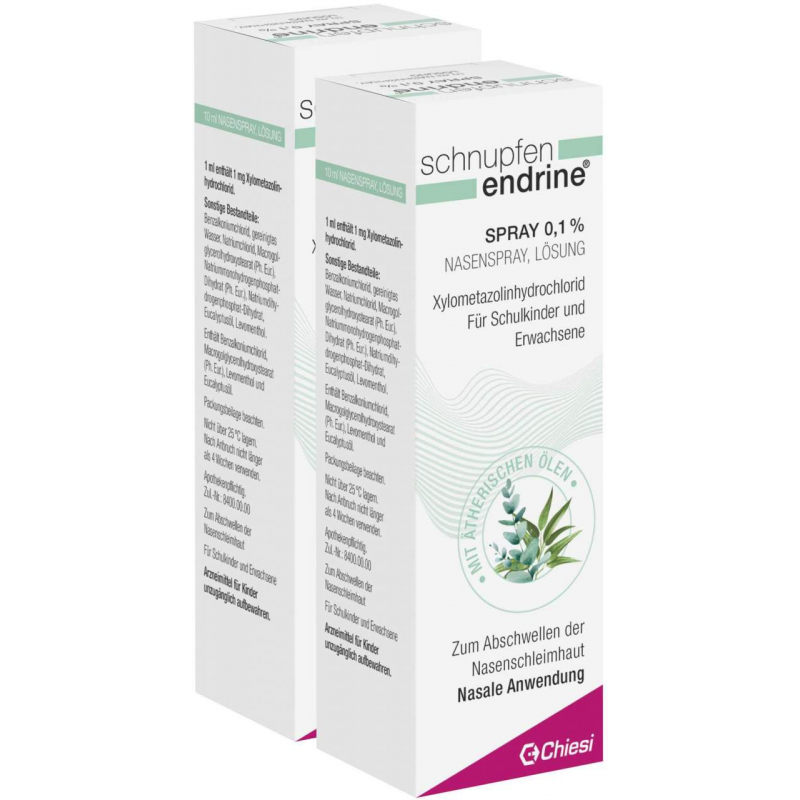 Schnupfen Endrine 0,1% Nasenspray 2 x 10 ml