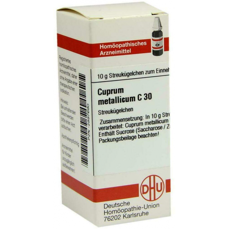 Dhu Cuprum Metallicum C30 Globuli