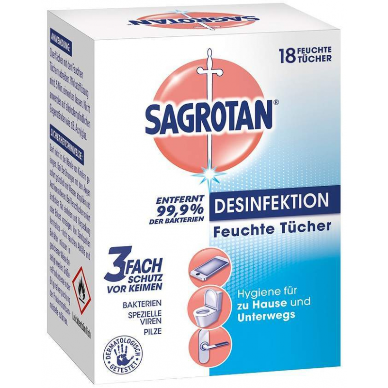 Sagrotan Desinfektionstücher 18 Tücher