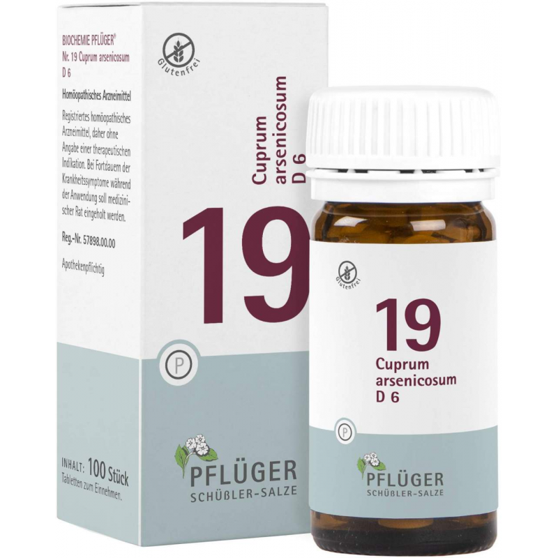 Biochemie Pflüger 19 Cuprum Arsenicosum D6 100 Tabletten