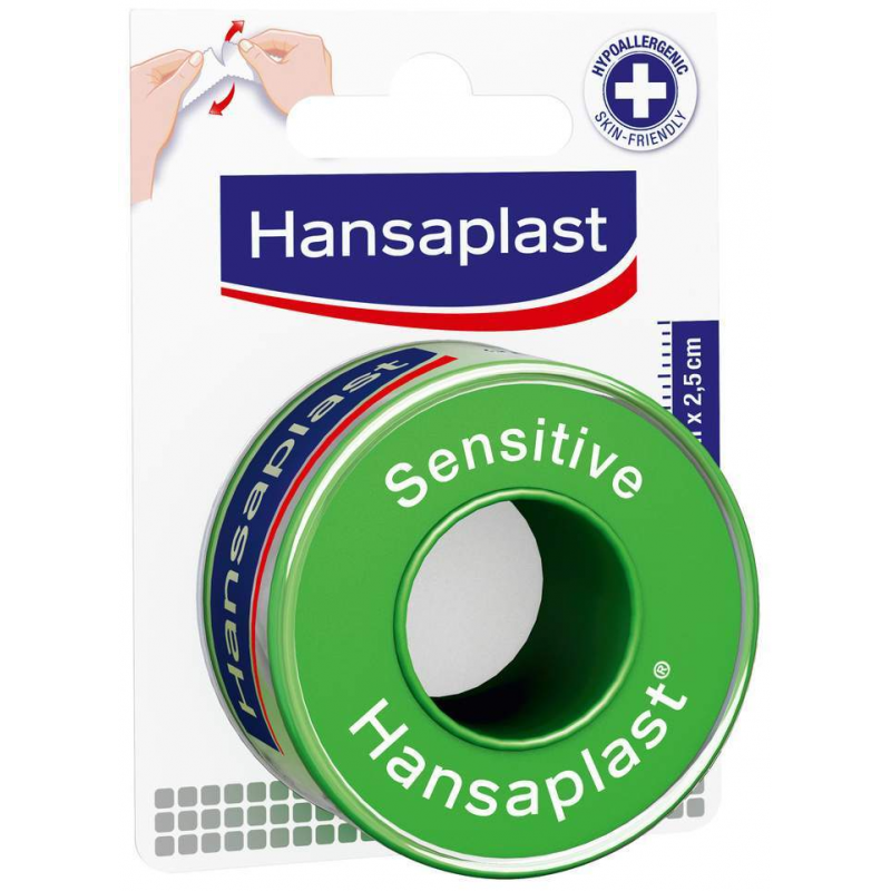 Hansaplast Fixierpflaster Sensitive 5 m x 2,5 cm 1 Rolle