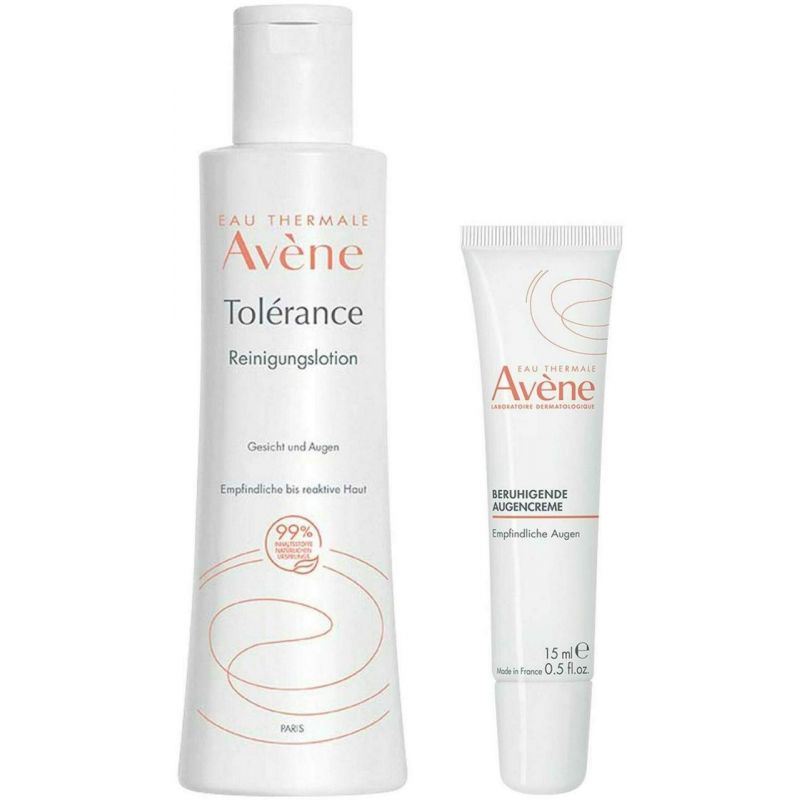 Avene Tolerance Reinigungslotion 200 ml + Avene Beruhigende Augencreme 15 ml