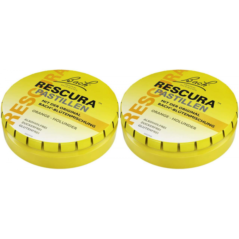 Bach Original Rescura Orange - Holunder 2 x 50 g Pastillen