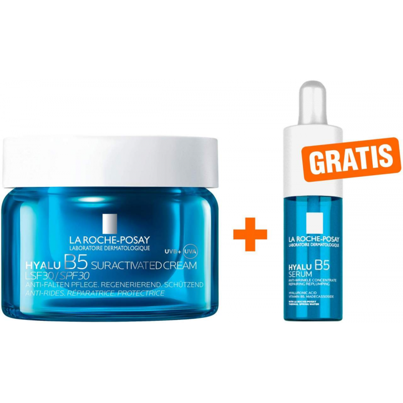 La Roche Posay Hyalu B5 Suractivated Cream LSF 30 50 ml + gratis La Roche Posay Hyalur B5 Serum 10 ml