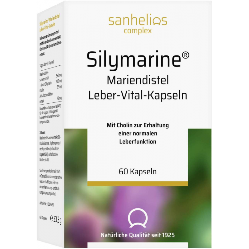 Silymarine Mariendistel Leber-Vital 60 Kapseln