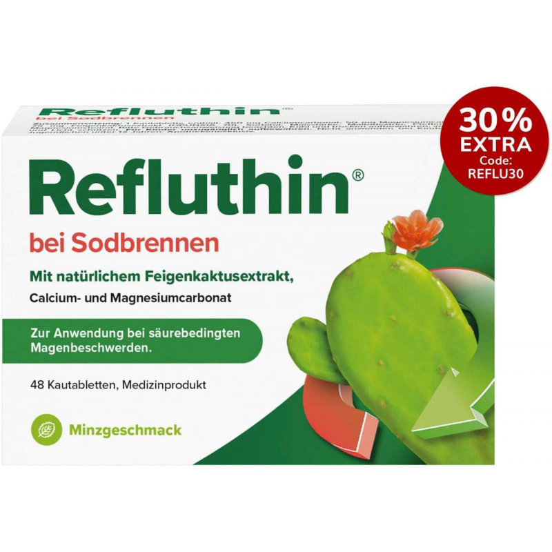 Refluthin Kautabletten Minzgeschmack 48 Stück