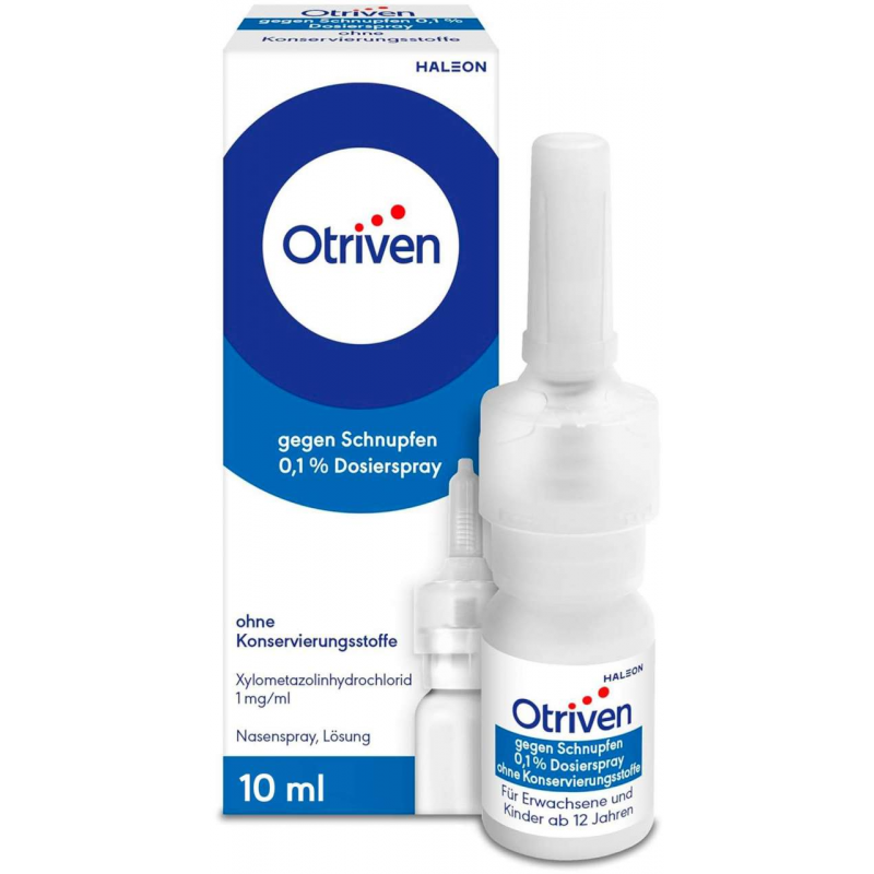 Otriven 0,1 % Dosierspray ohne Konservierungsstoffe 10 ml