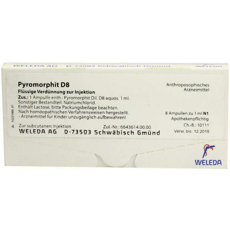 Weleda Pyromorphit D8 8 X 1 ml Ampullen