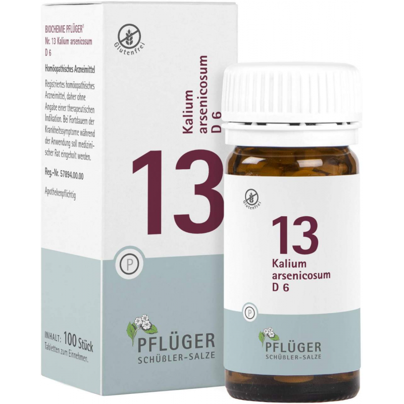 Biochemie Pflüger 13 Kalium Arsenicosum D6 100 Tabletten