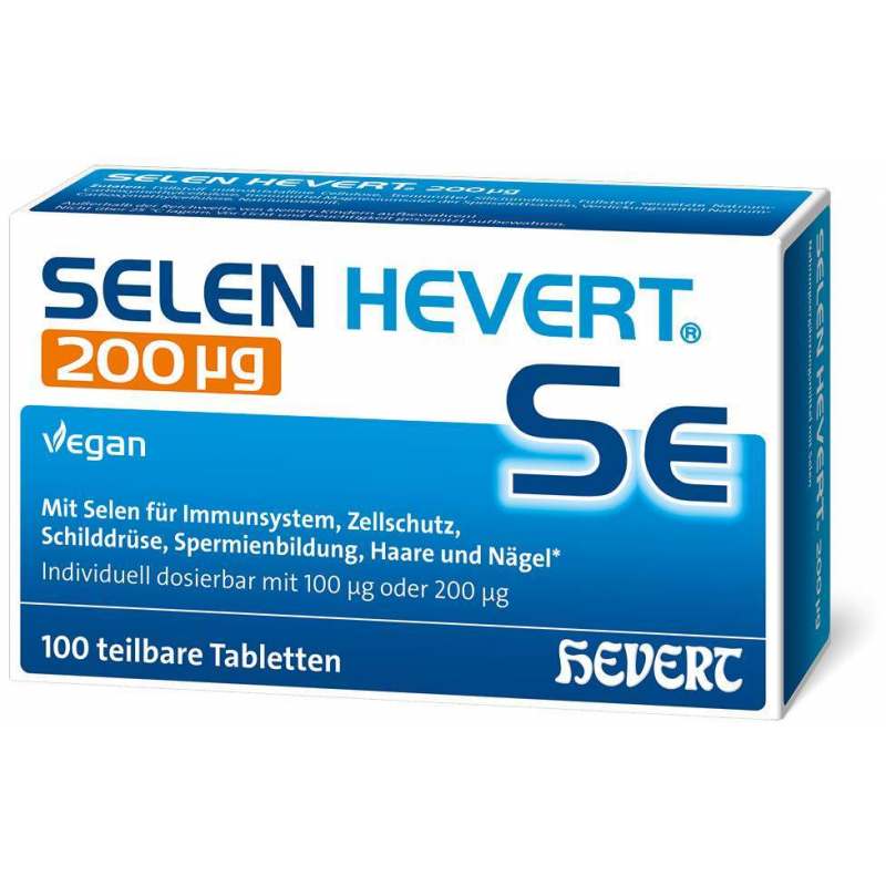 Selen Hevert 200 µg 100 Tabletten