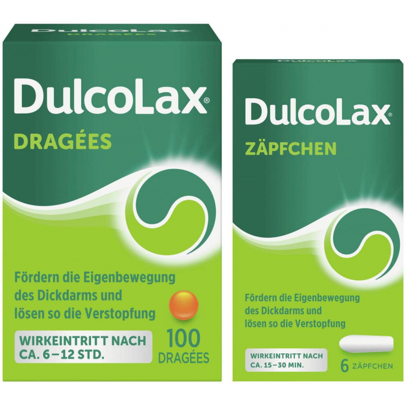 Dulcolax Dragees 100 Stück + Dulcolax Suppositorien 6 Stück