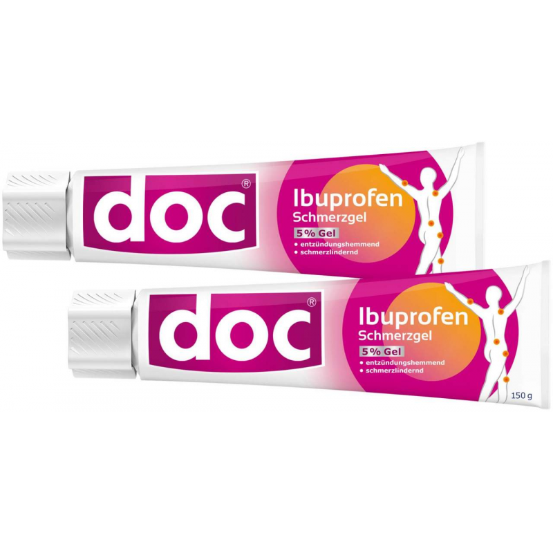 Sparset DOC Ibuprofen Schmerzgel 2 x 150 g