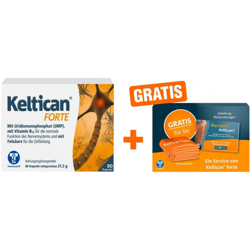 Keltican forte 80 Kapseln + gratis Keltican Fitnessbox 1 Stück