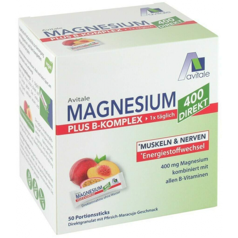 Magnesium 400+ B-Komplex 50 Portionssticks