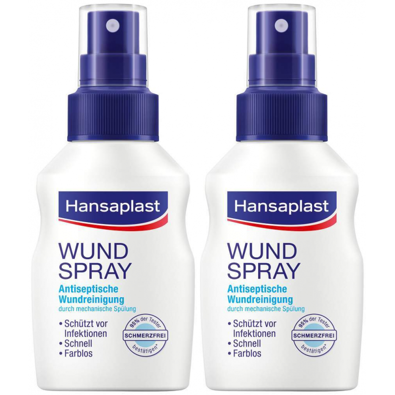 Hansaplast Wundspray zur Wundreinigung 2 x 50 ml