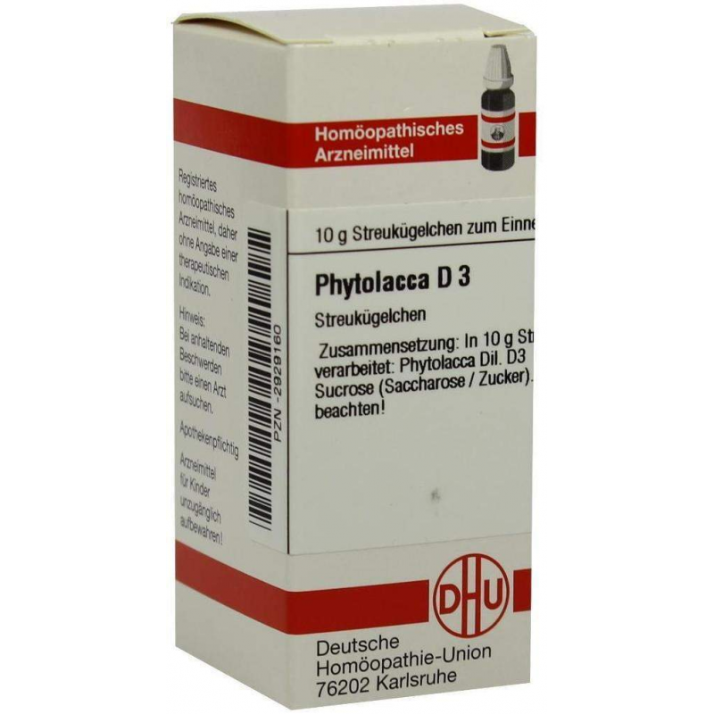 Dhu Phytolacca D3 10 G Globuli