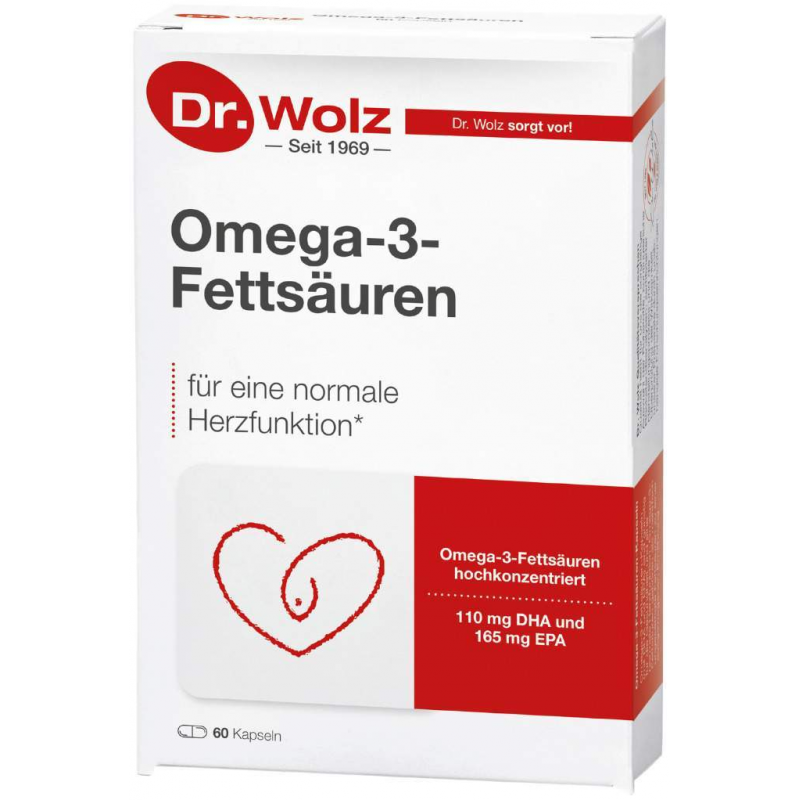 Omega 3 Fettsäuren 500 mg Kapseln 60 Kapseln