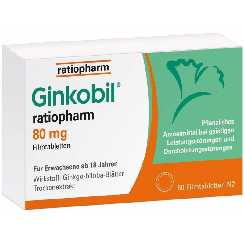 Ginkobil ratiopharm 80 mg 60 Filmtabletten