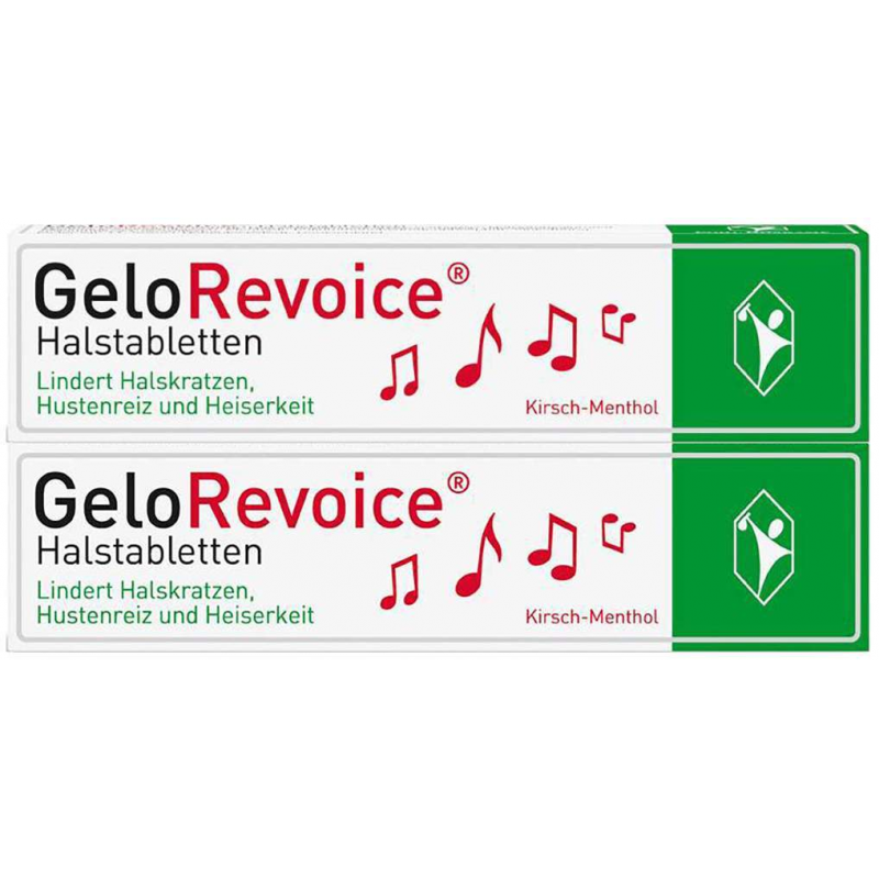 GeloRevoice Halstabletten Kirsch Menthol 2 x 20 Lutschtabletten