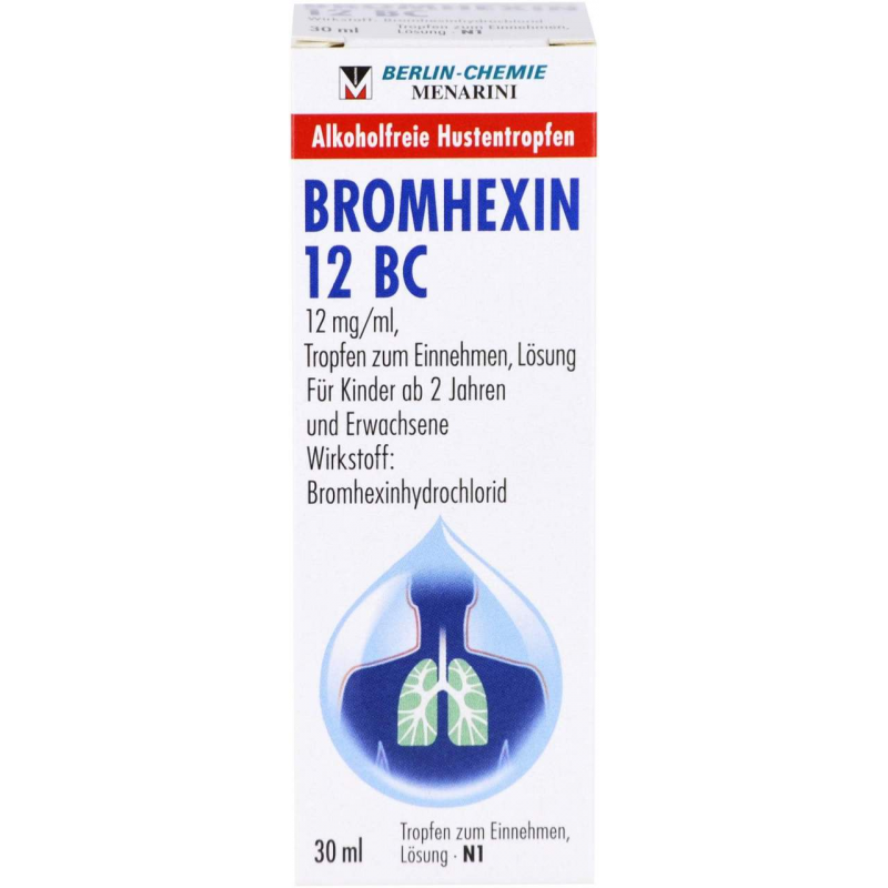 Bromhexin 12 Bc Tropfen zum Einnehmen 30 ml
