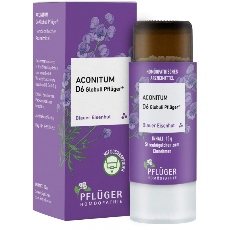 Aconitum D6 Globuli Pflüger 10 g