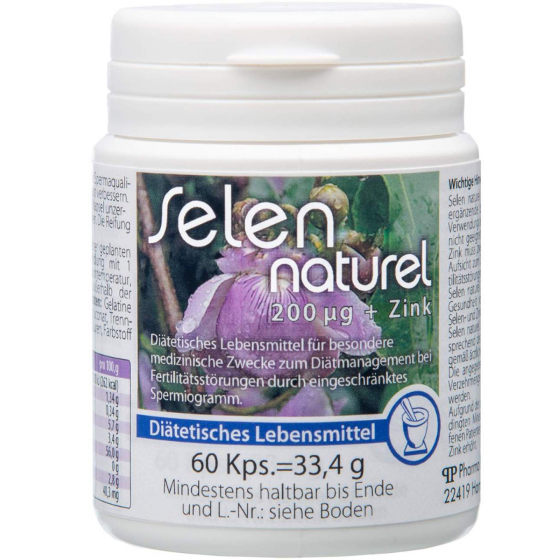 Selennaturel 200 µg Plus Zink 60 Kapseln