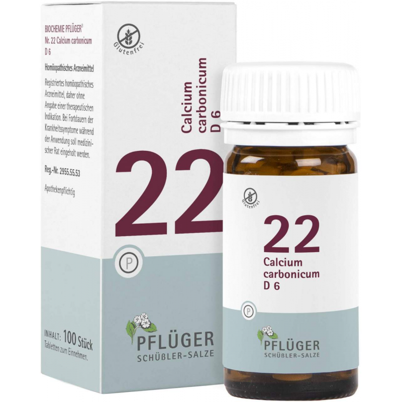 Biochemie Pflüger 22 Calcium Carbonicum D6 100 Tabletten