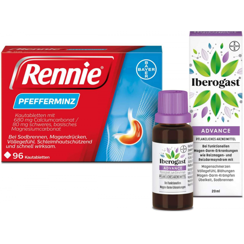 Rennie 96 Kautabletten + Iberogast Advance 20 ml