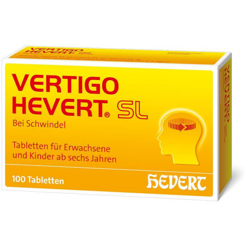Vertigo Hevert SL 100 Tabletten