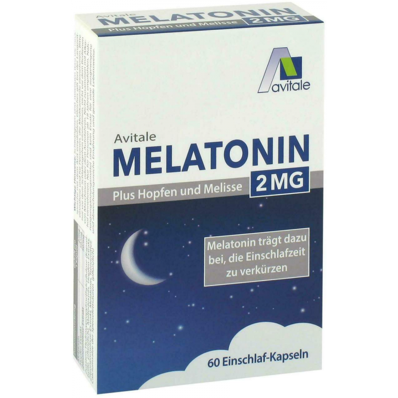 Melatonin 2 mg plus Hopfen und Melisse Kapseln 120 Kapseln